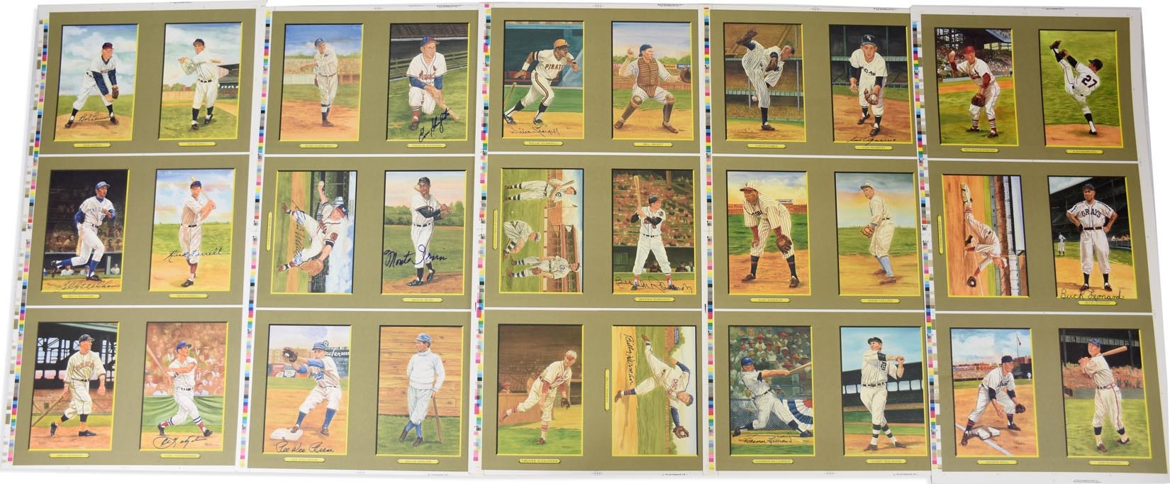 Baseball Autographs - Perez-Steele Hall of Fame, Great Moments & Masterworks Signed Uncut Sheets