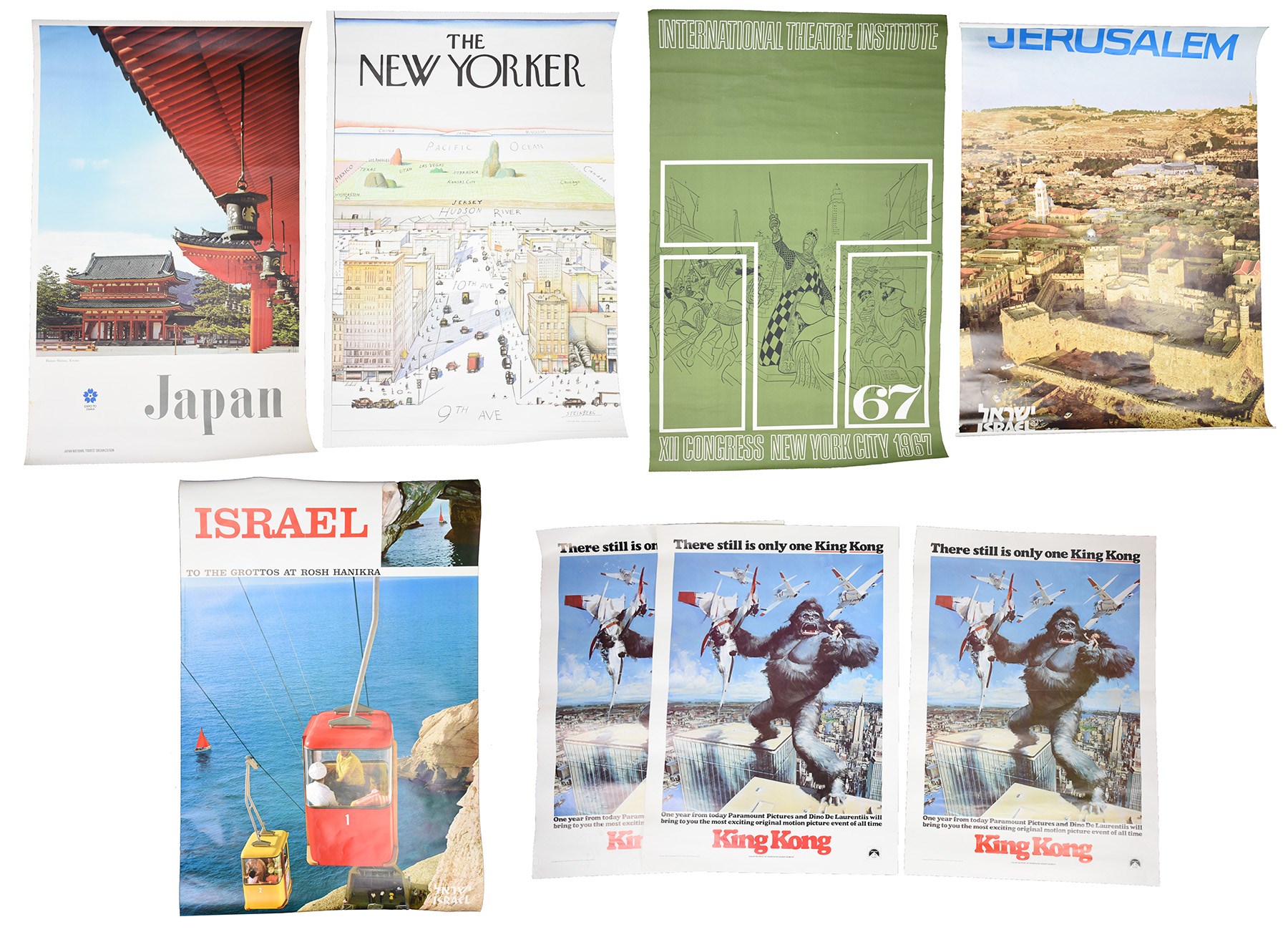 - 1950s-80s Travel & Fine Art Poster Collection (150+)