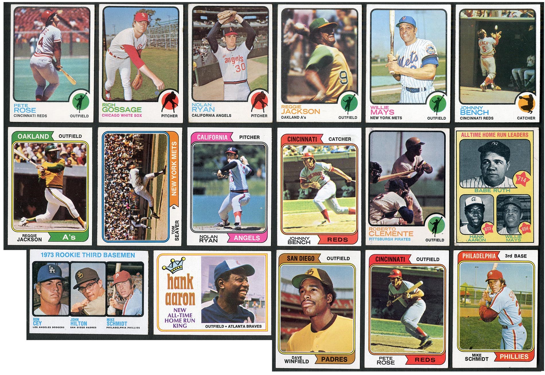 Baseball and Trading Cards - 1973 and 1974 Topps HIGH GRADE Complete Sets