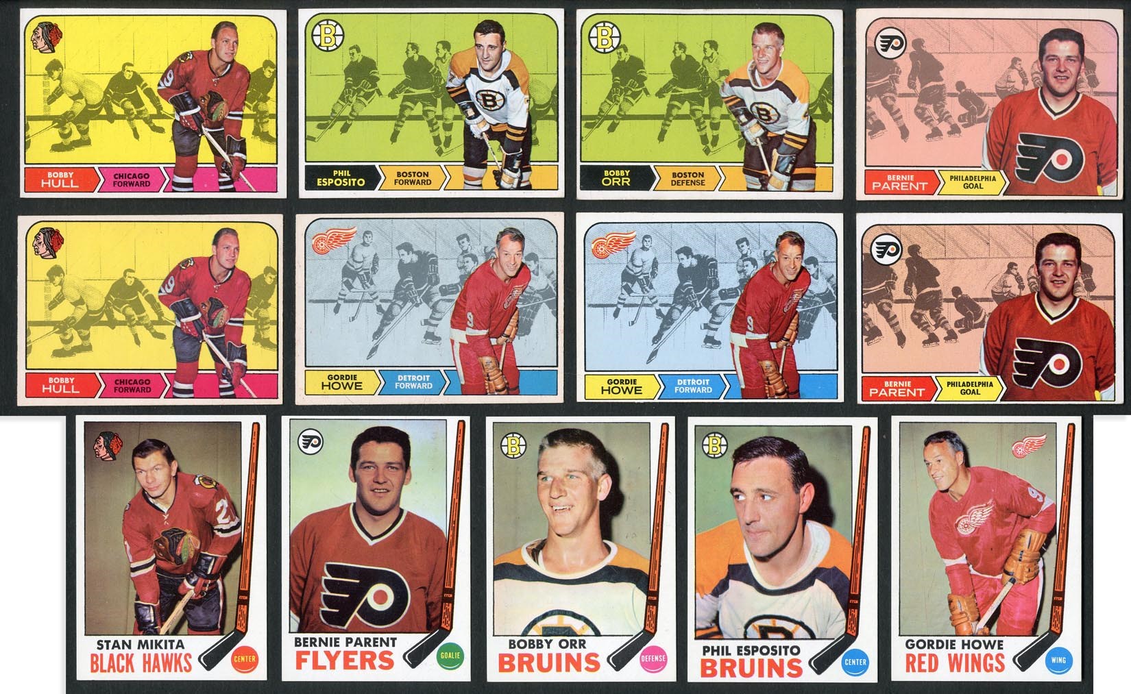Hockey Cards - 1968-1975 Topps and OPC Hockey HIGH GRADE Complete Set Run (9 Sets Total)
