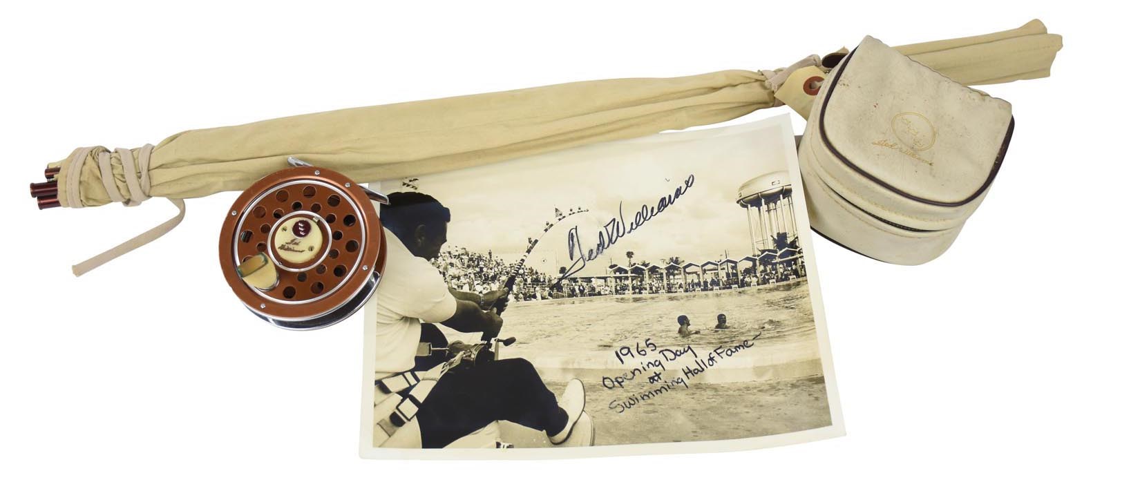 Boston Sports - Ted Williams Personally Used Fly Rod and Reel (ex-Ted Williams Museum)