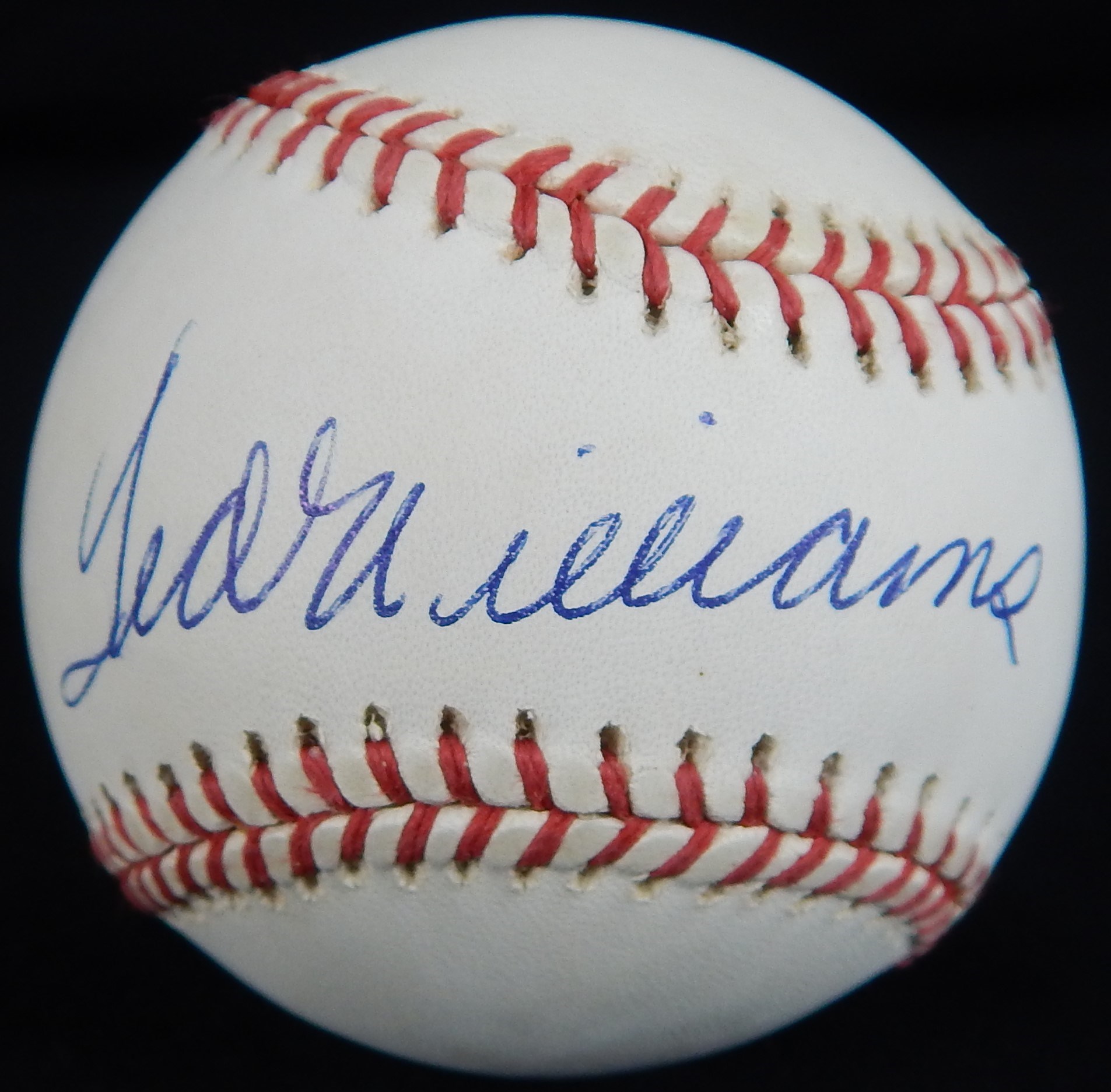 - Ted Williams Single Signed Baseball