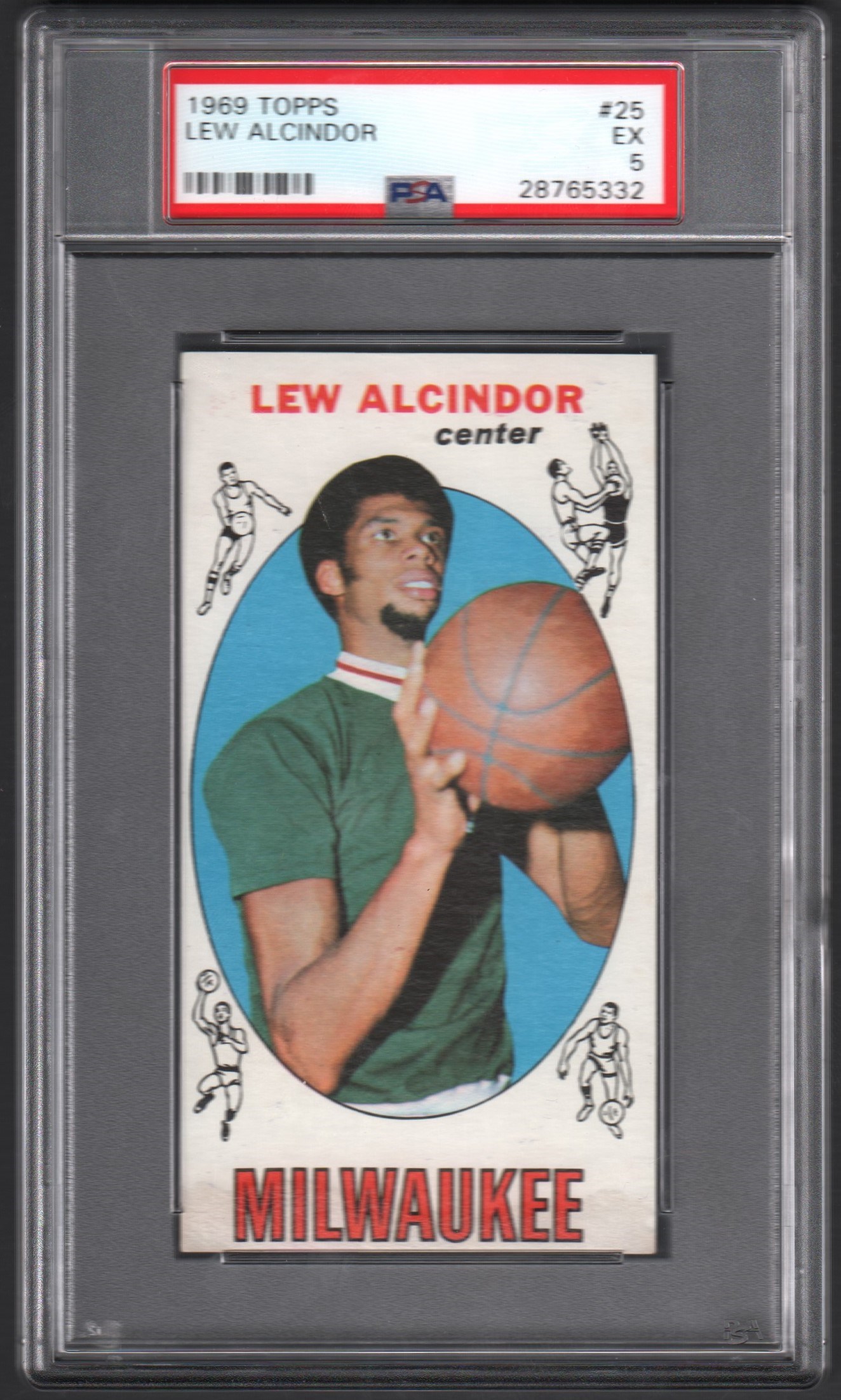 Basketball Cards - 1969 Topps #25 Lew Alcindor - PSA EX 5