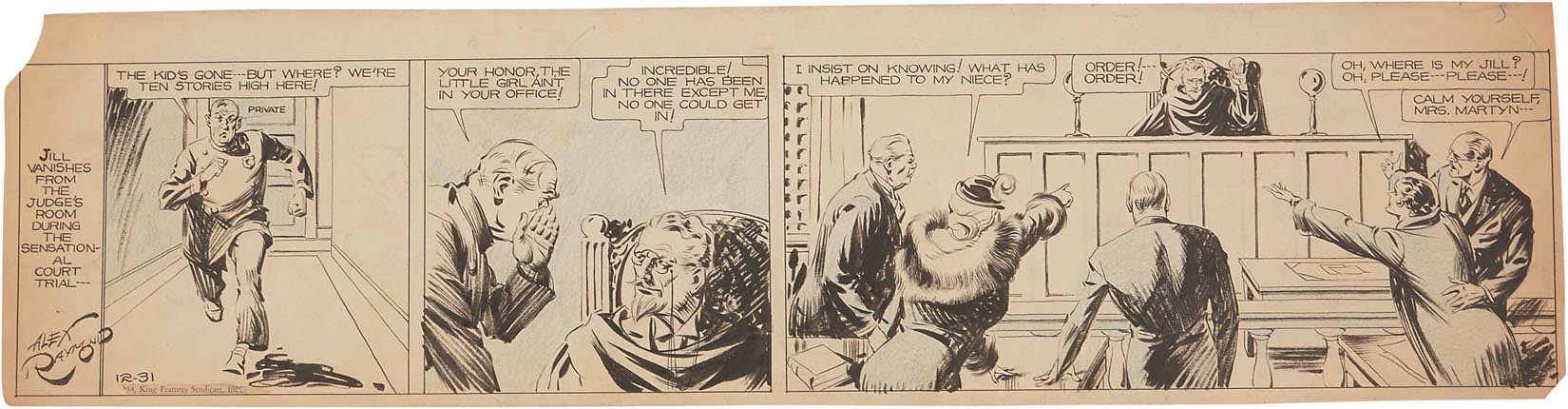 The New Yorker Collection - 1934 Secret Agent X-9 Daily by Alex Raymond