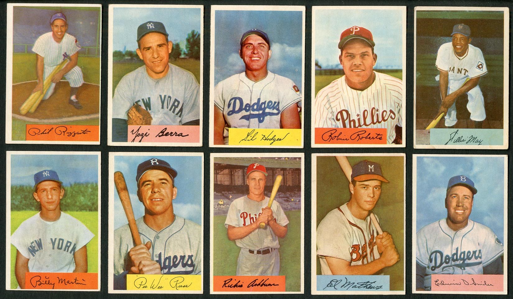 - 1954 Bowman Baseball Near-Complete Set (222/224)