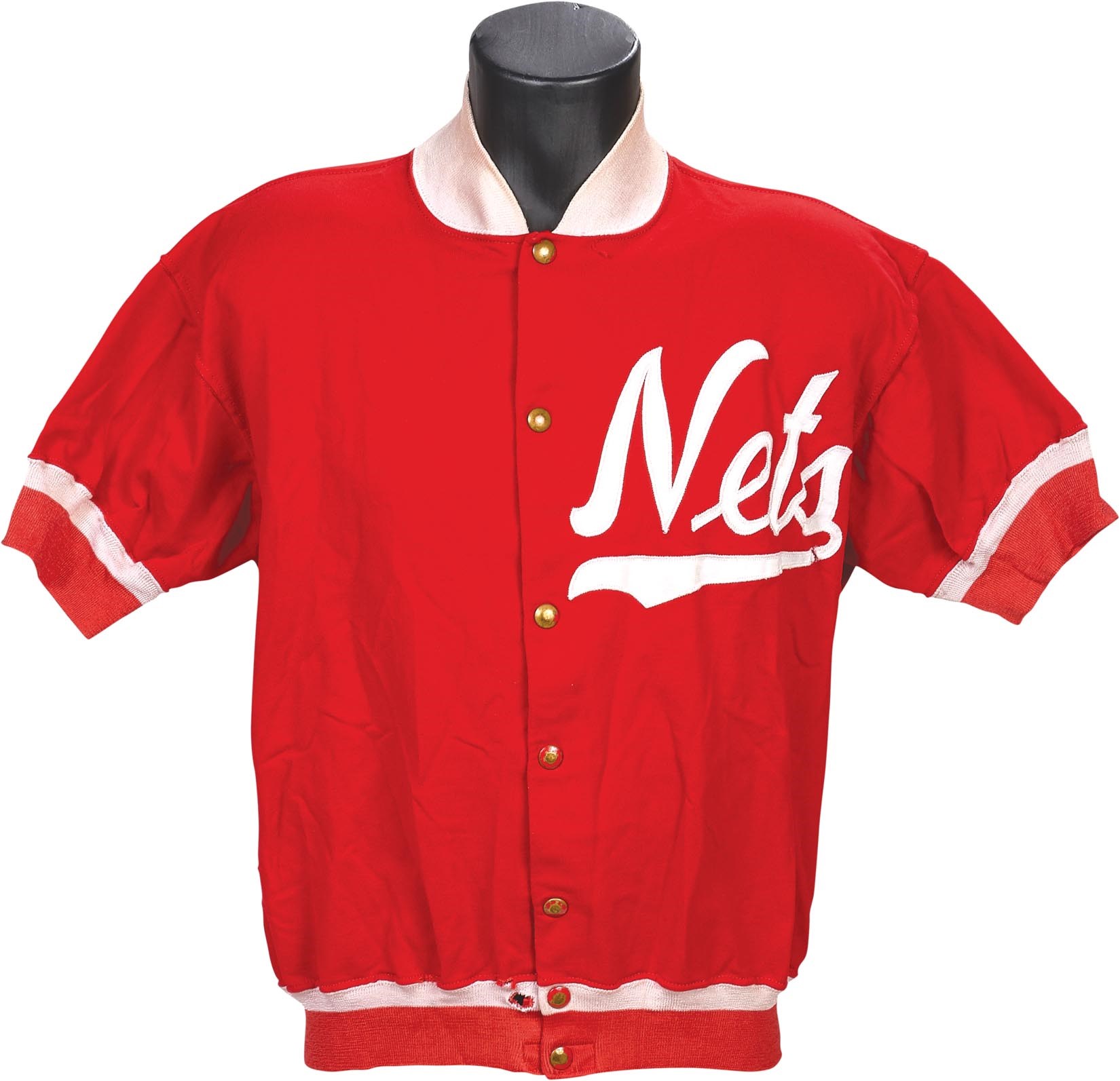 - 1977-79 Bernard King Game Worn New Jersey Nets Warm-Up Jacket (ex-Joe Taub Collection)