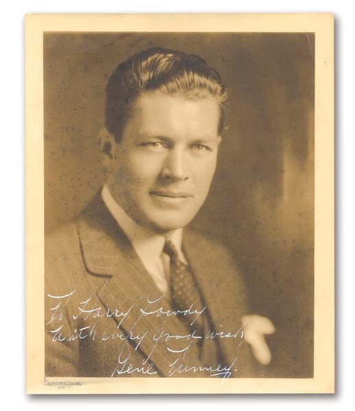 - Gene Tunney Signed Photograph to Harry Gowdy (8x10”)