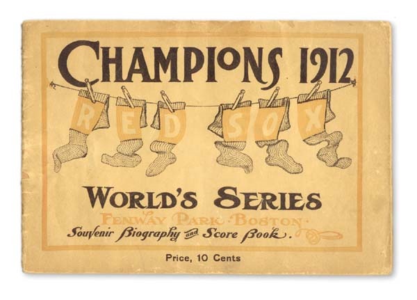 Boston Sports - 1912 Boston Red Sox World Series Program