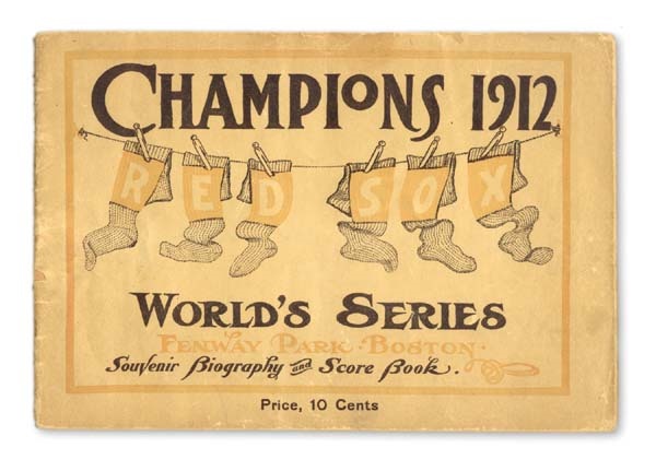 - 1912 Boston Red Sox World Series Program