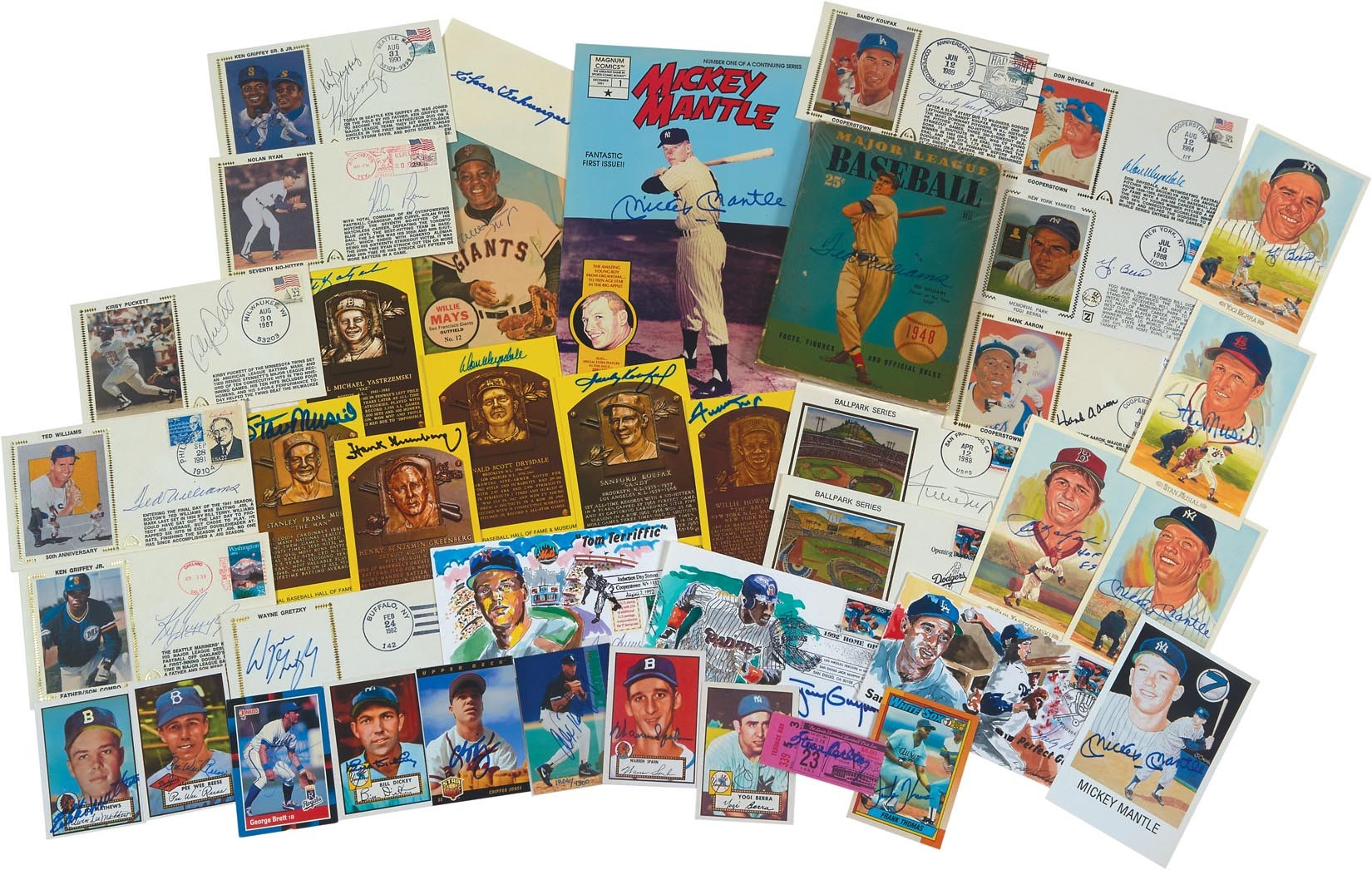 Baseball Autographs - Multi-Sport Autograph Collection with Big Names (375+)