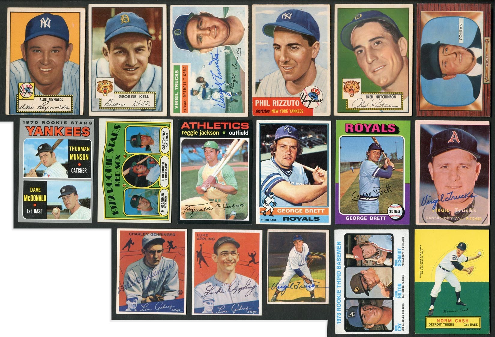 Baseball and Trading Cards - 1940s-70s Topps & Bowman Collection with Stars (300+)