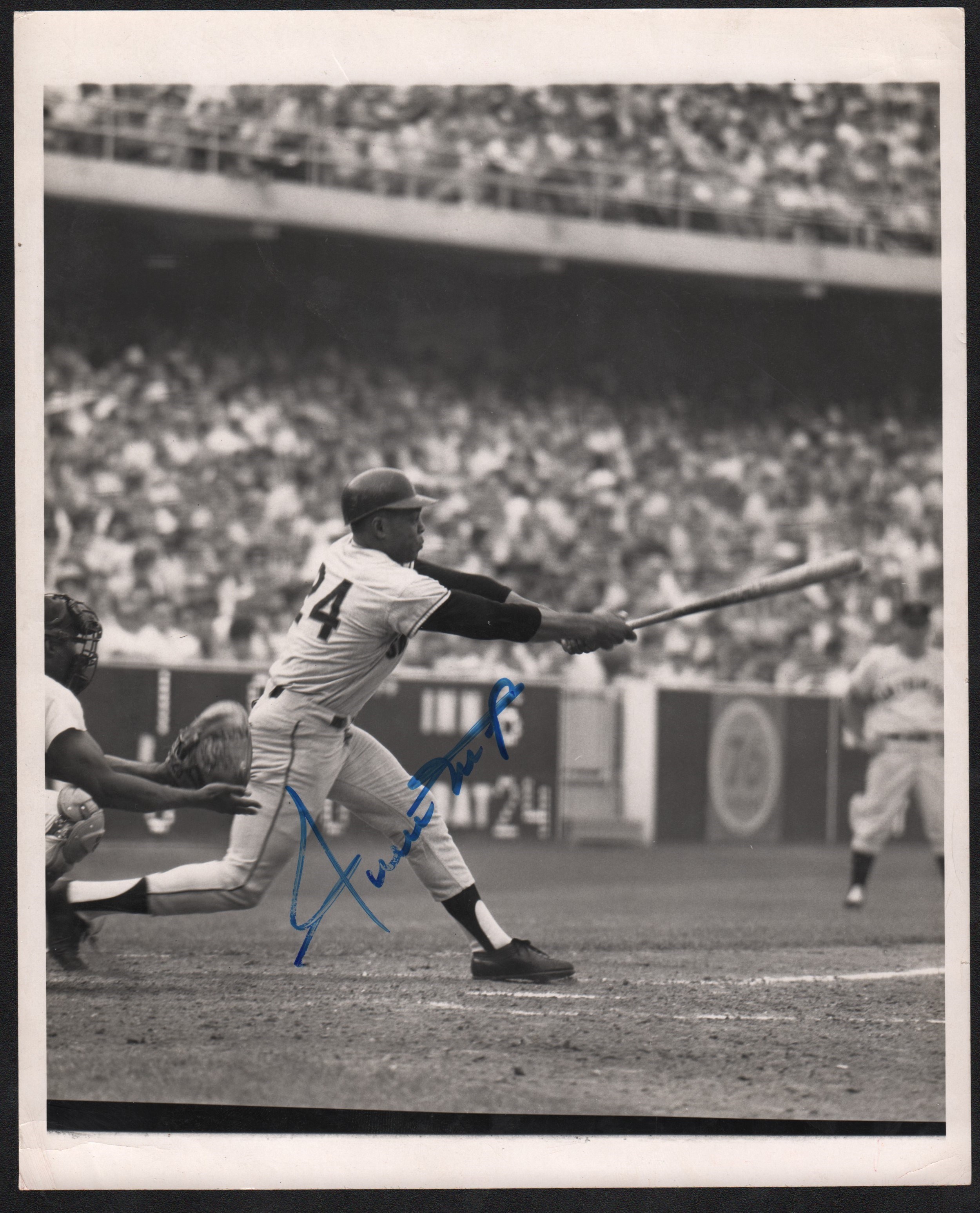 Willie Mays - Exceptional 1966 Willie Mays Signed Type 1 Photo