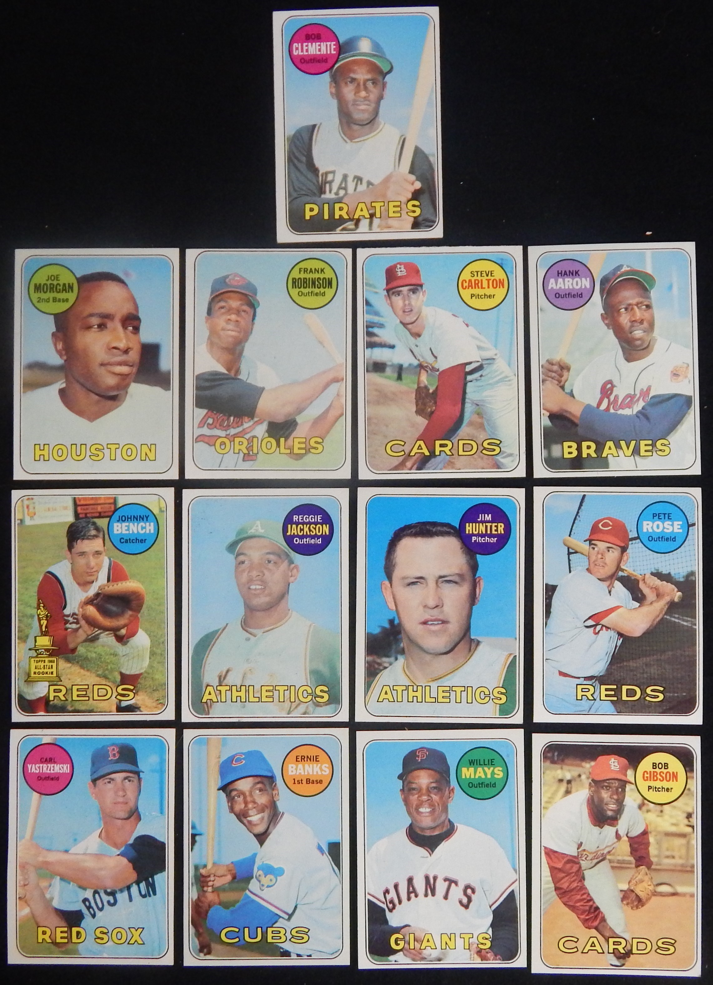 - 1969 Topps Partial Set of 343 Cards with Stars!