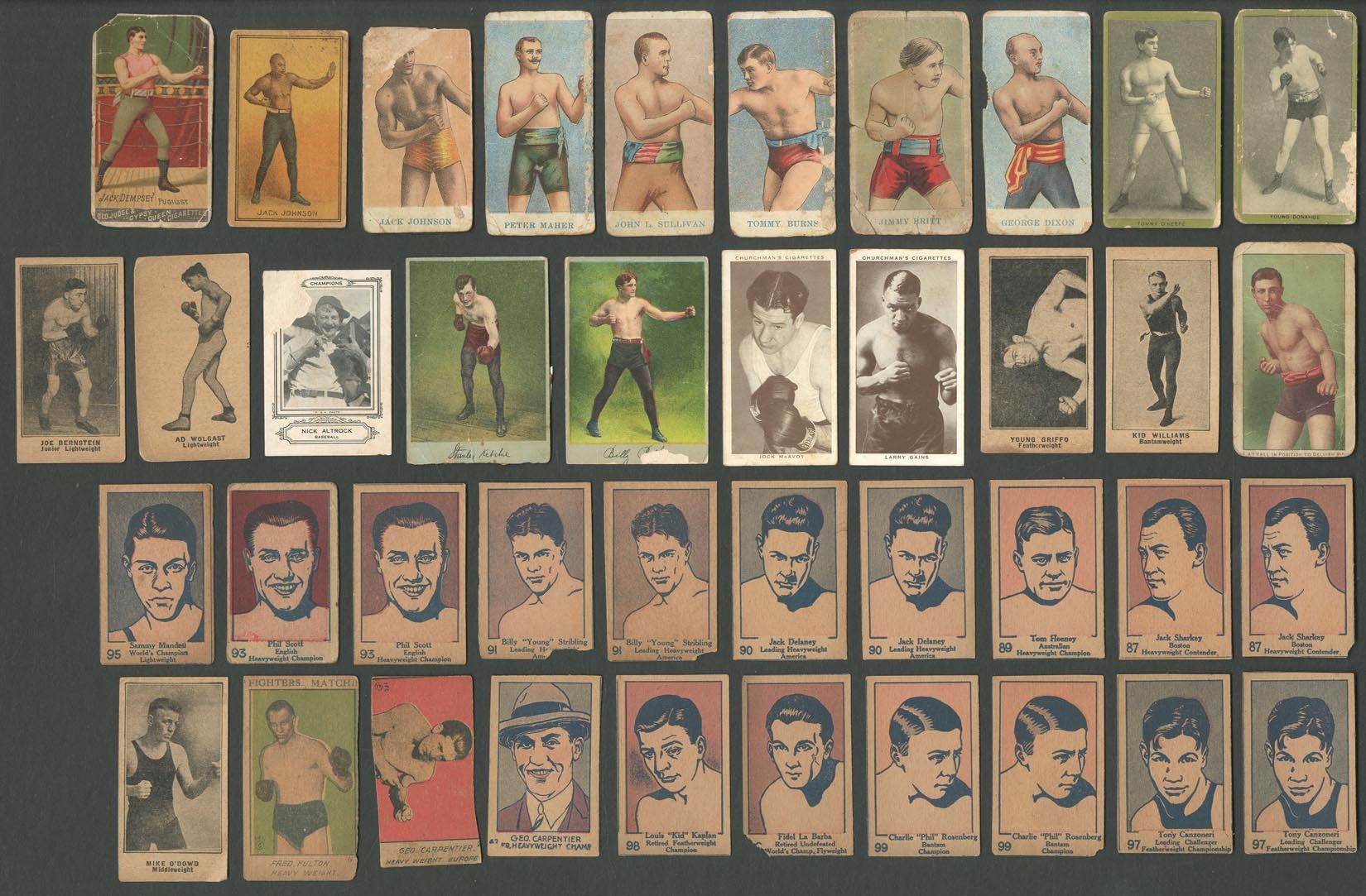 Boxing Cards - Early 20th Century Boxing Card Collection (100+)
