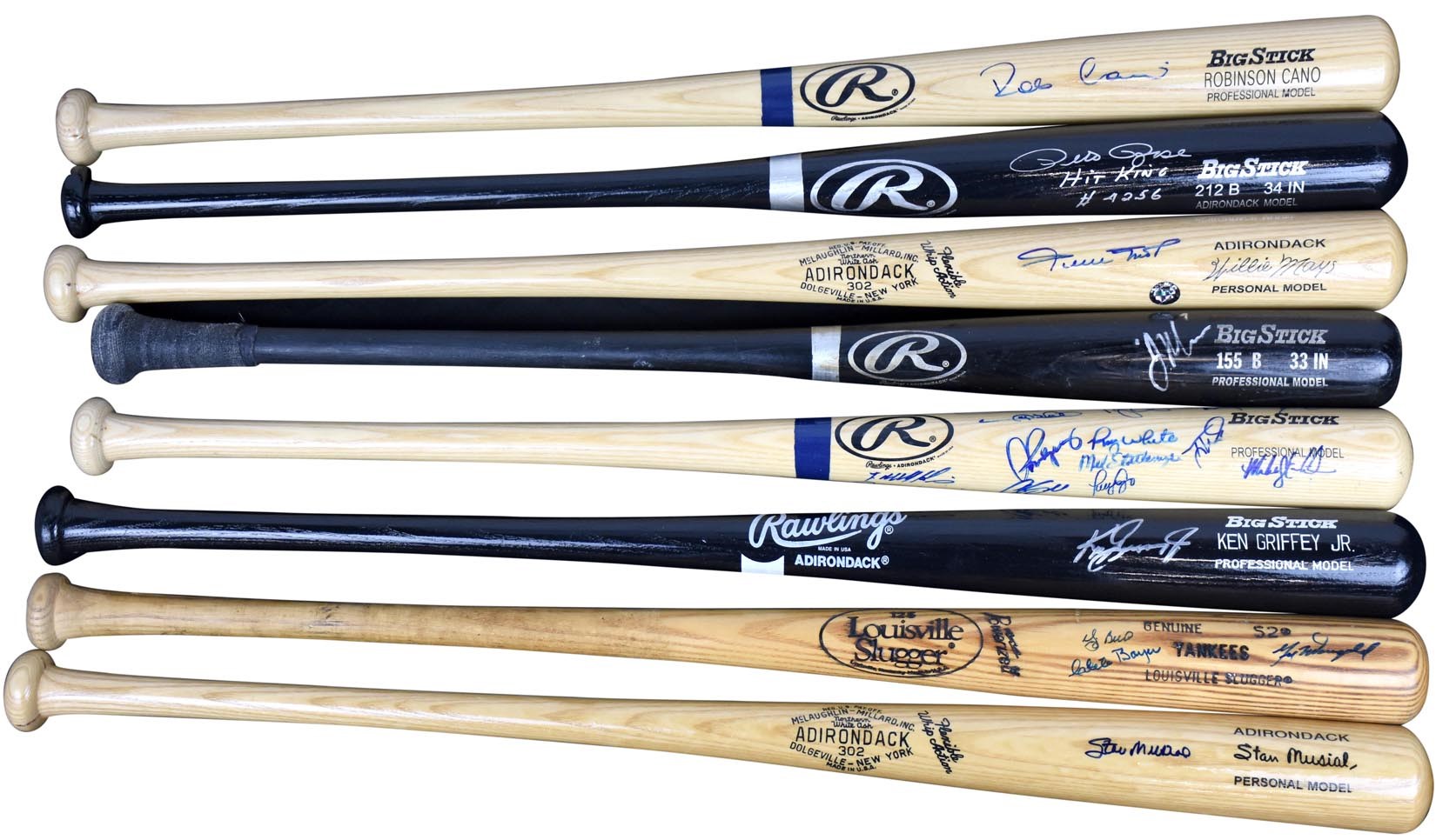 Baseball Autographs - Nice Signed Bat Collection (25+)