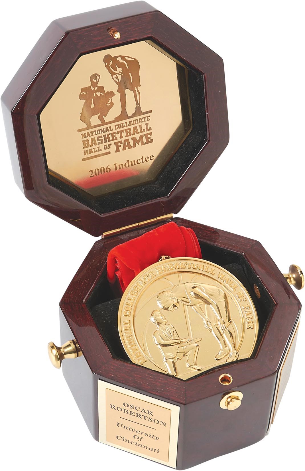 The Oscar Robertson Collection - Oscar Robertson College Basketball Hall of Fame Medal In Presentational Case
