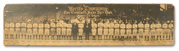- 1920 Cleveland Indians Team Panorama from Cleveland Stadium (19x56" framed)