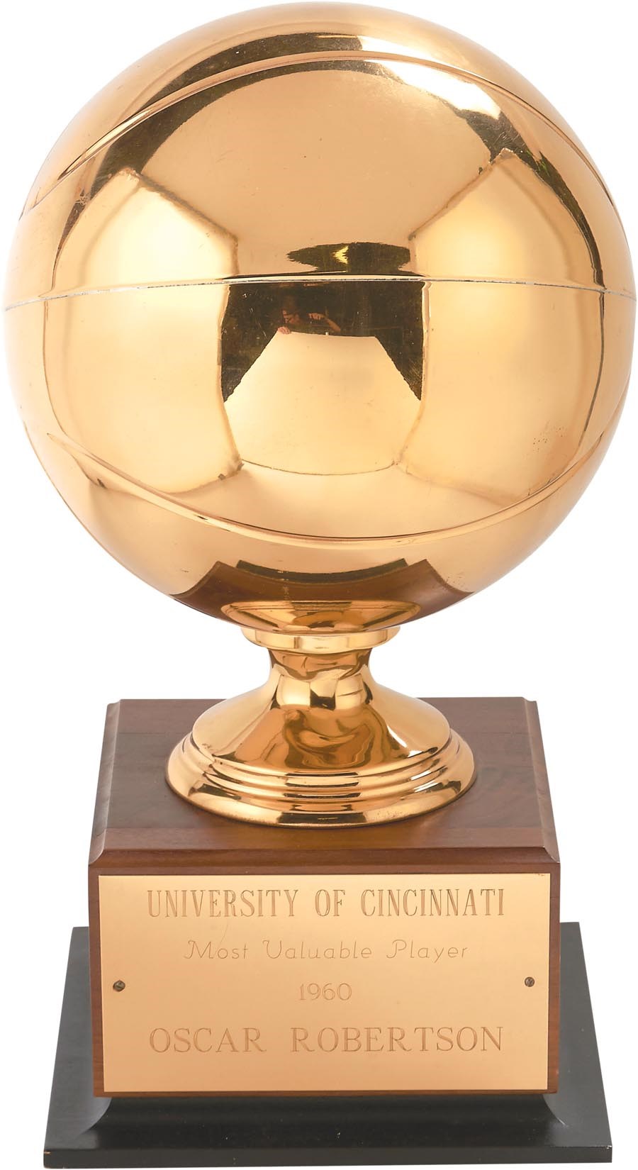 The Oscar Robertson Collection - 1960 Oscar Robertson University of Cincinnati Basketball MVP Trophy