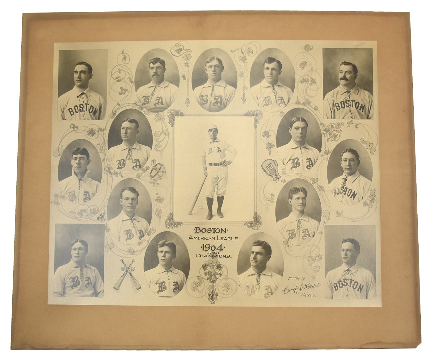 - 1903 First World Series Champion Boston Red Sox Imperial Cabinet by Carl Horner - The Holy Grail of Baseball Photography