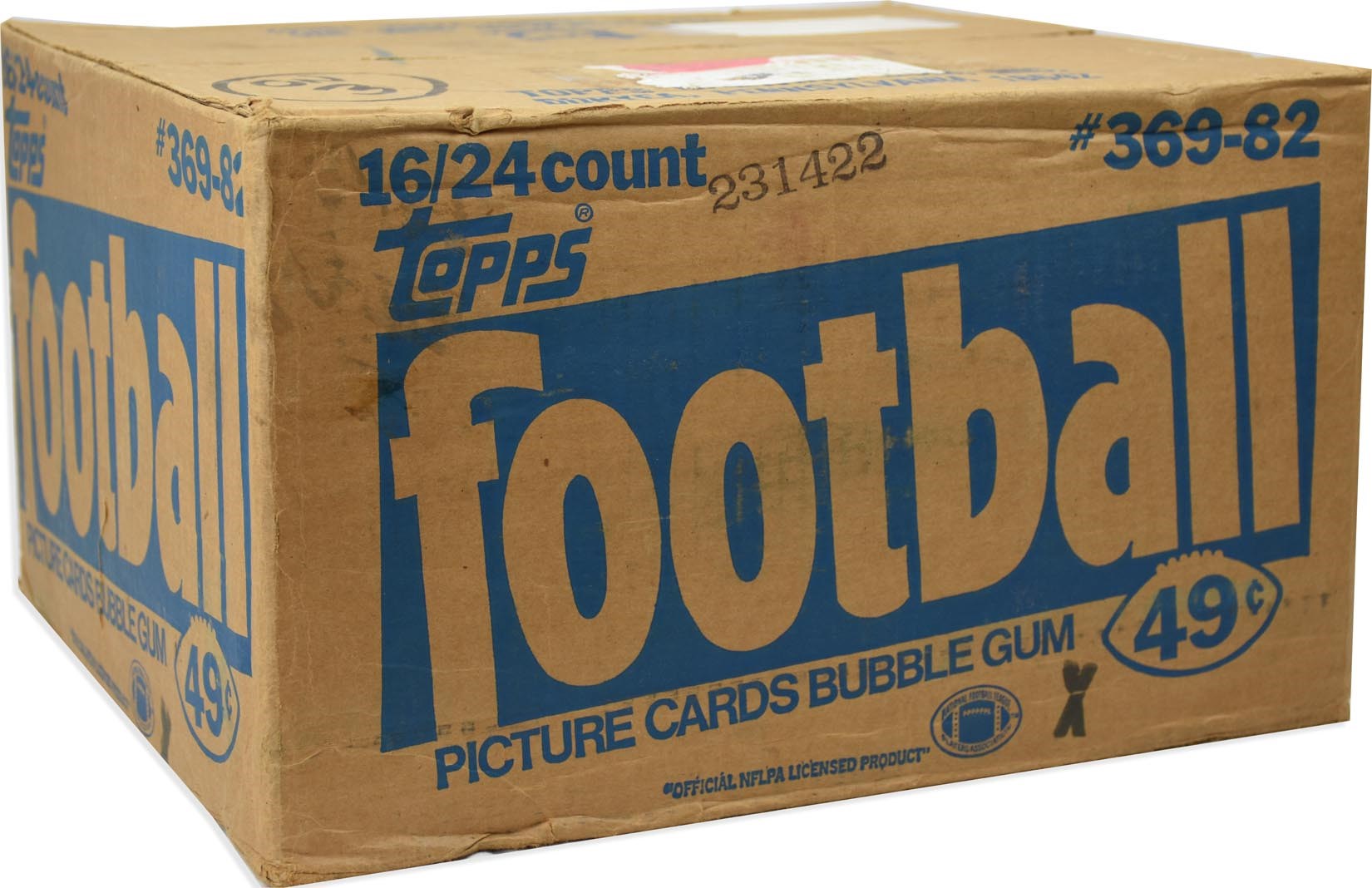 Unopened Wax Packs Boxes and Cases - 1982 Topps Football Unopened Cello Case