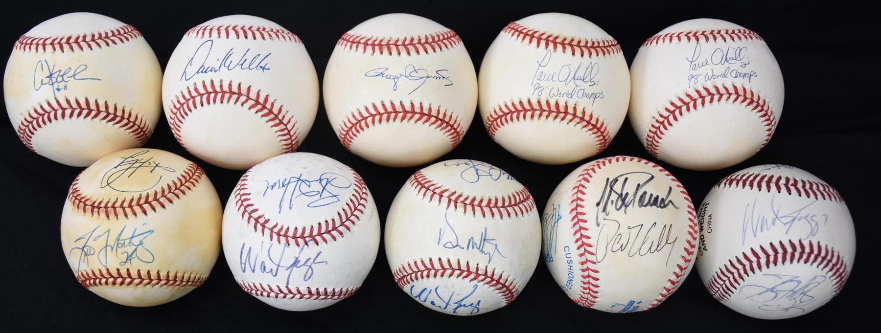 NY Yankees, Giants & Mets - Yankee Greats Single & Multi Signed Baseballs (10)
