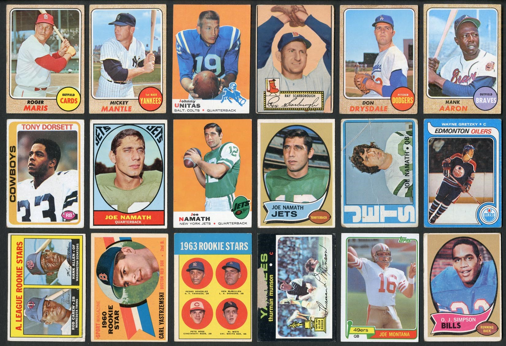 Baseball and Trading Cards - 1950s-1970s Multi-Sport HOFer & Star Collection with Major Names (600+)