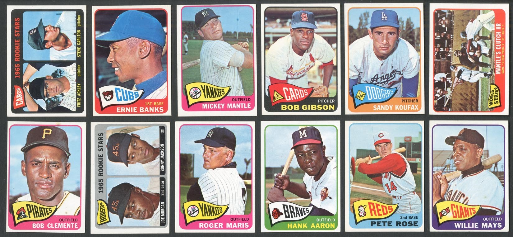 - Mid-High Grade 1965 Topps Baseball Complete Set (598/598)