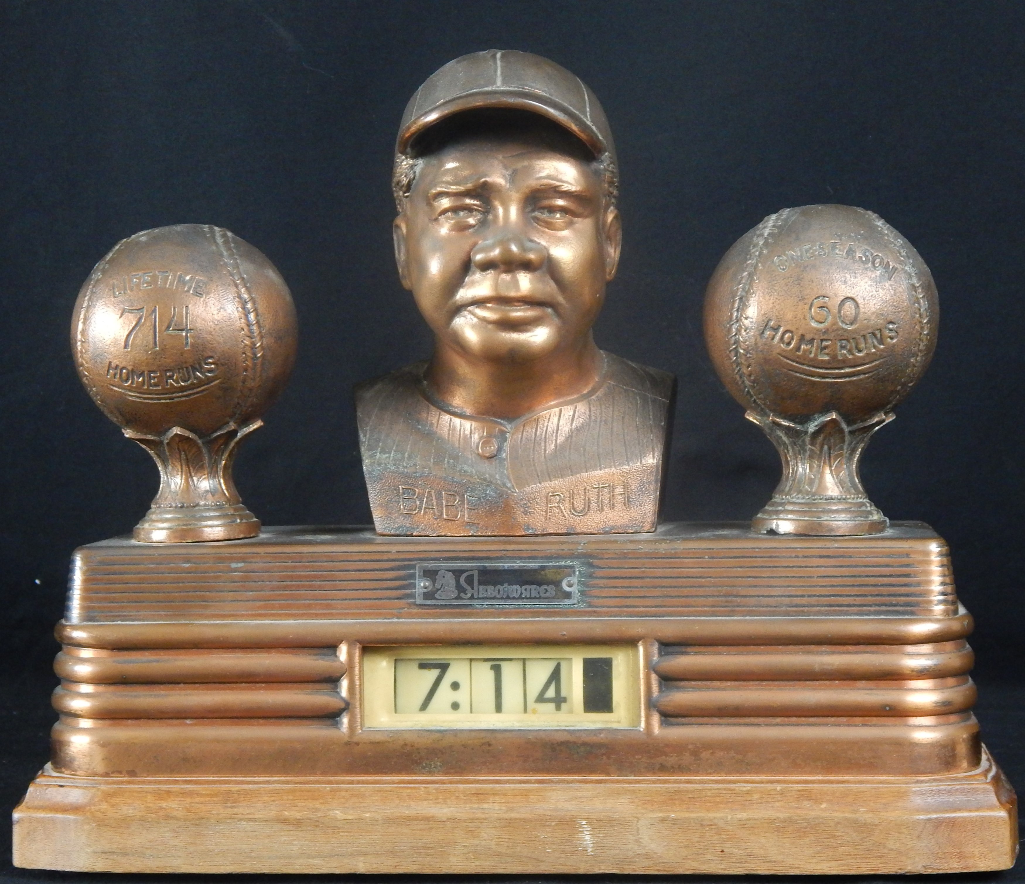 - 1948 Babe Ruth Figural Clock