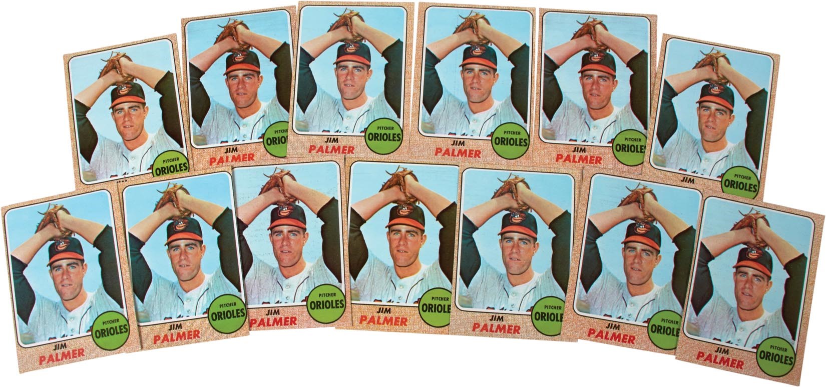 Unopened Wax Packs Boxes and Cases - 1968 Topps Baseball Pair of Vending Boxes