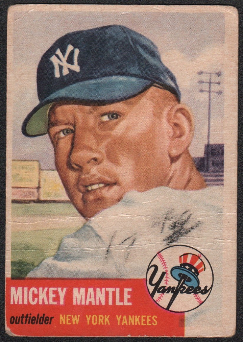 - 1953 Topps #82 Mickey Mantle