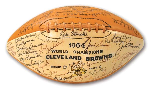 - 1964 Cleveland Browns Team Signed Football
