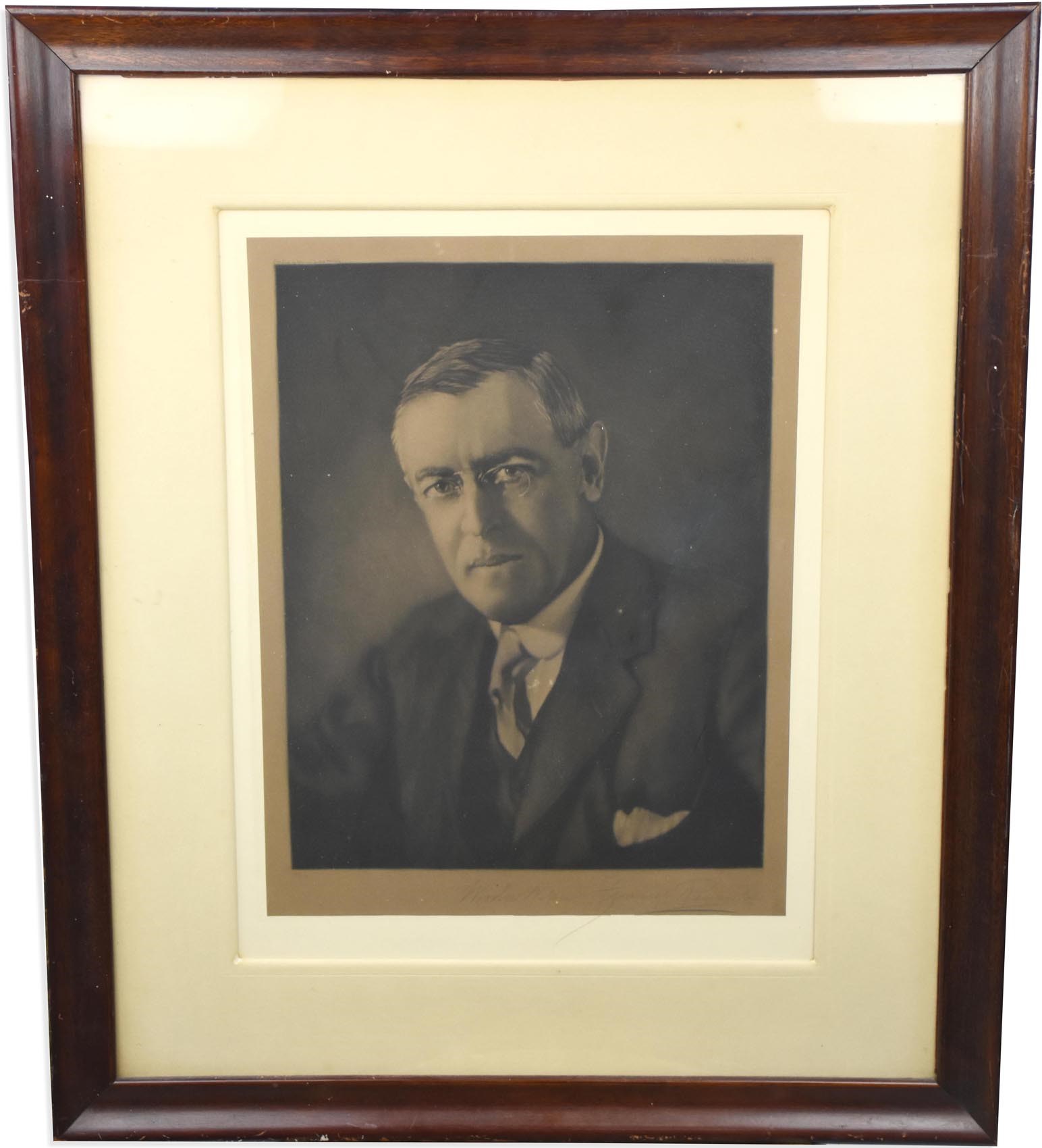 Rock And Pop Culture - 1916 Woodrow Wilson Signed Limited Edition Portrait Engraving