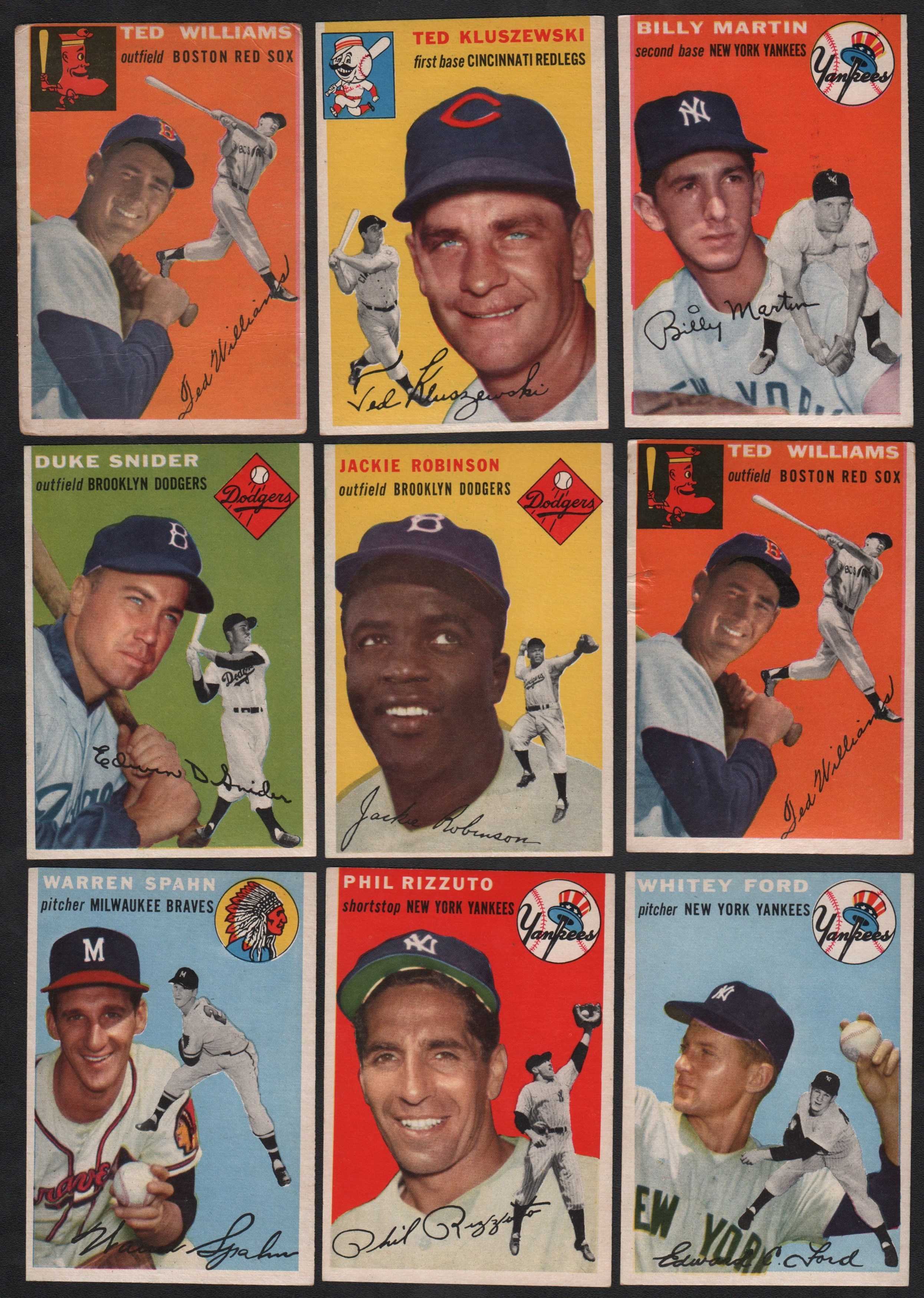 - 1954 Topps Collection with HOFers and Stars!
