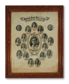 - 1903-04 Boston Base Ball Club Team Composite Print (23x28" framed)