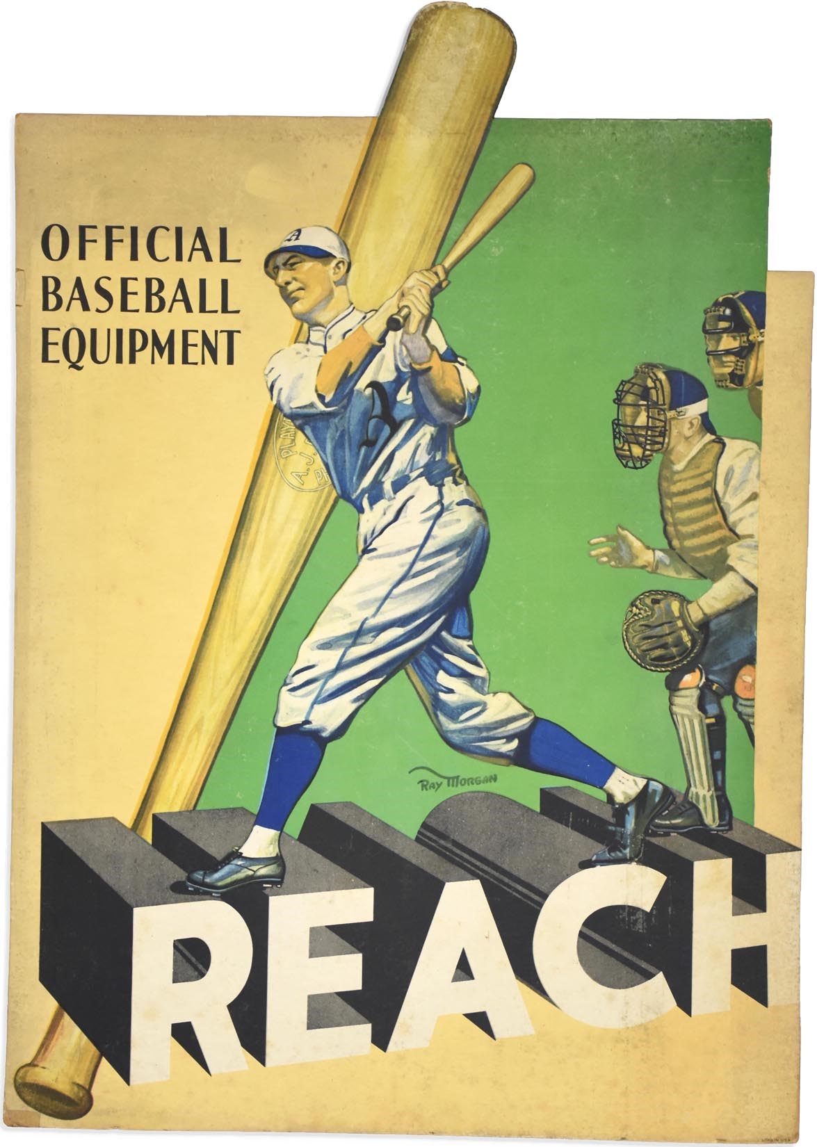 Baseball Memorabilia - Reach Official Baseball Equipment Advertisement