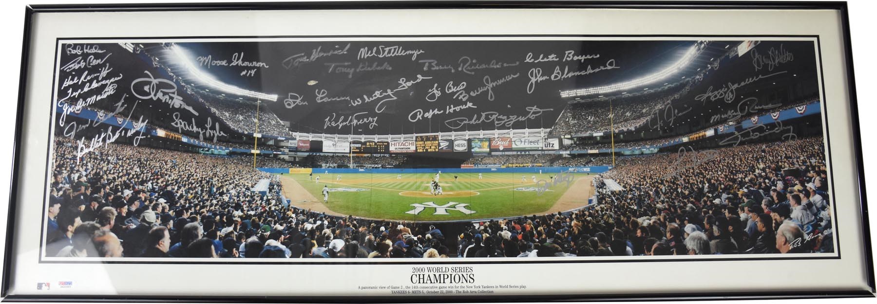 NY Yankees, Giants & Mets - New York Yankee Legends Signed Panorama