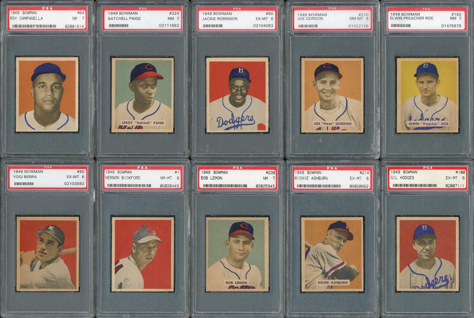 Baseball and Trading Cards - High Grade 1949 Bowman PSA Graded Complete Set - #10 on PSA Registry