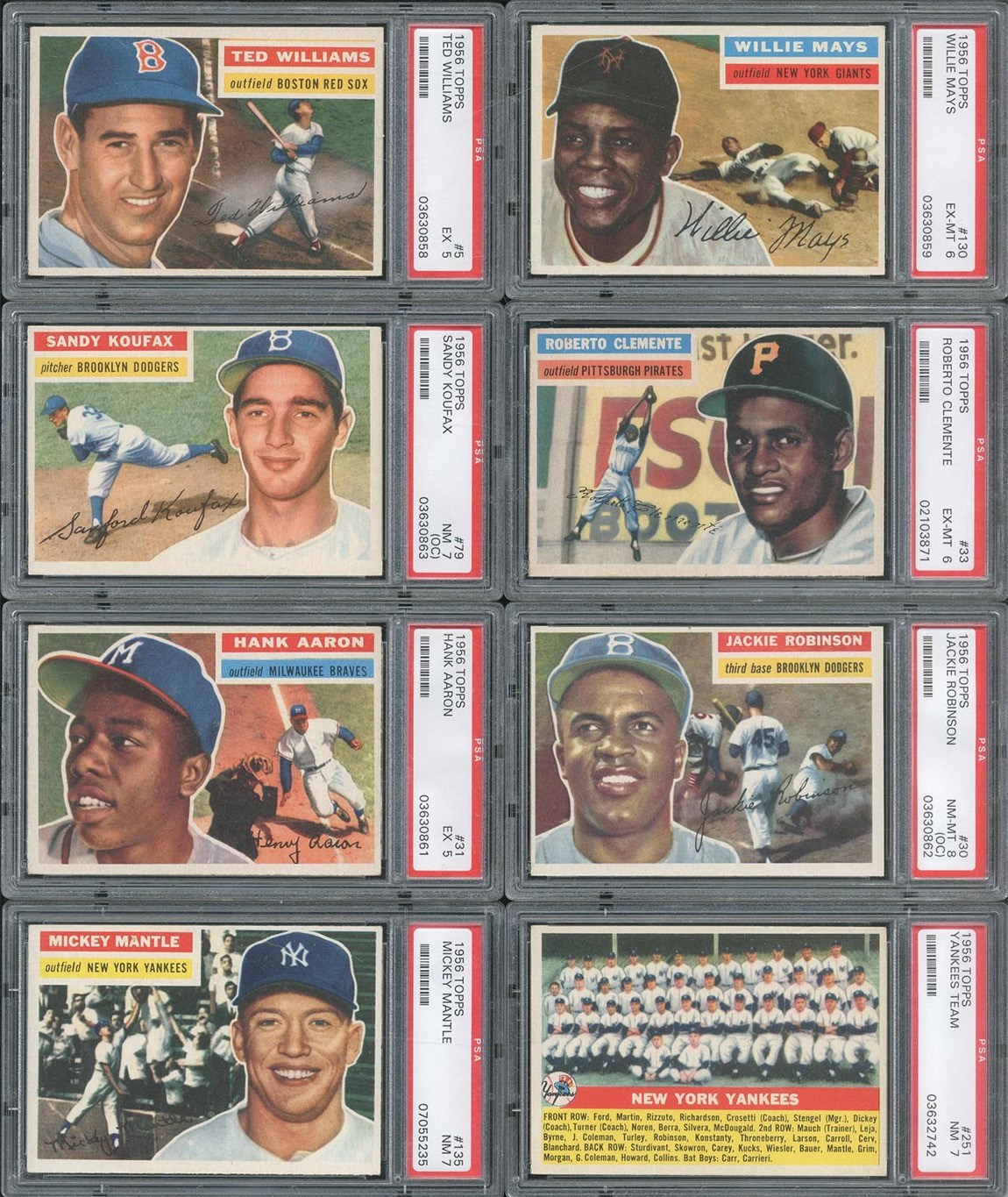 Baseball and Trading Cards - High Grade 1956 Topps PSA Graded Complete Set (340/340)