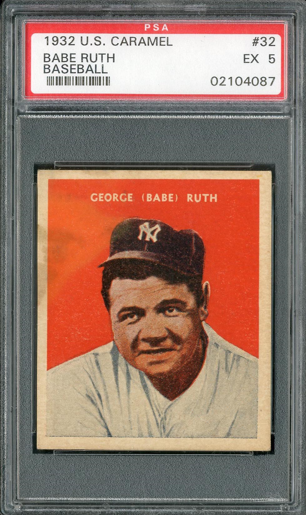 Baseball and Trading Cards - 1932 U.S Caramel Babe Ruth #32 PSA 5