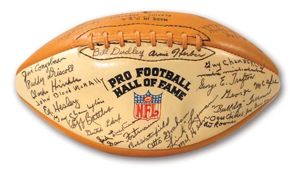 - 1960's First Hall of Fame Inductees Signed Football