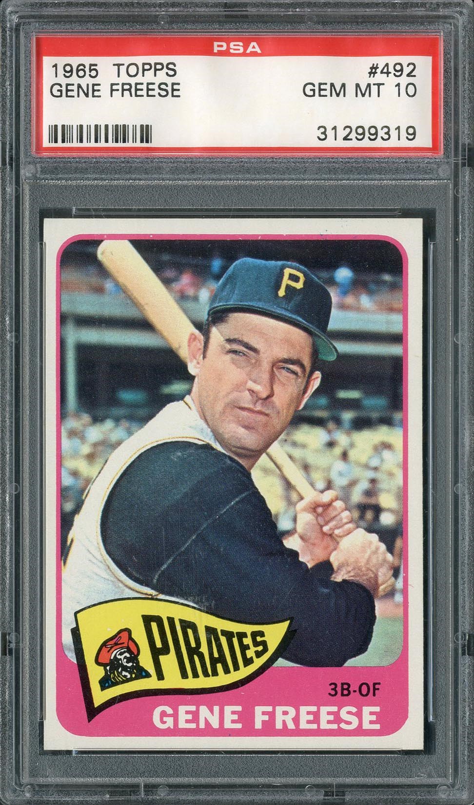 Baseball and Trading Cards - 1965 Topps Gene Freese #492 PSA GEM MT 10