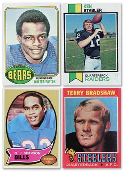 Sports Cards - 1970's Topps Football Set Lot