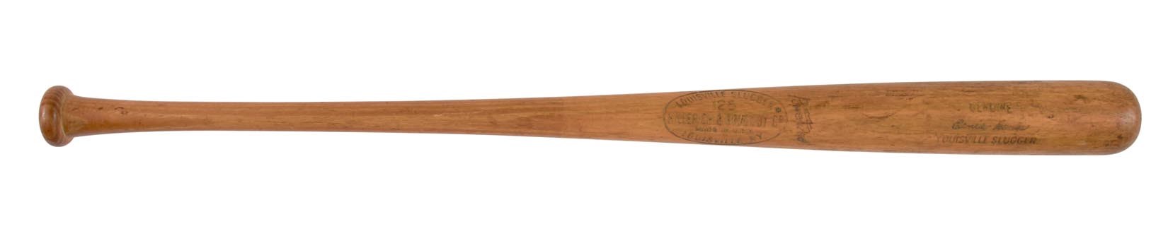Bernie Stowe Cincinnati Reds Collection - 1965-68 Ernie Banks Game Used Bat