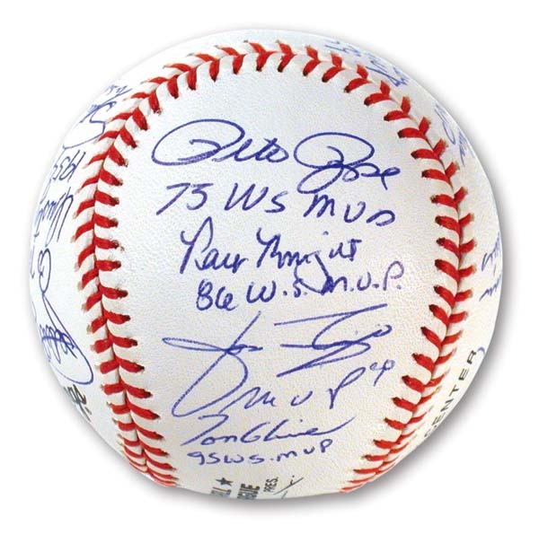 Autographed Baseballs - World Series M.V.P.'s Signed Baseball