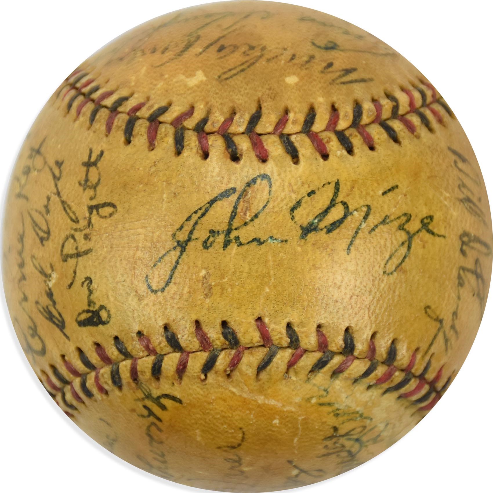 1940 St. Louis Cardinals Team Signed Baseball (PSA)