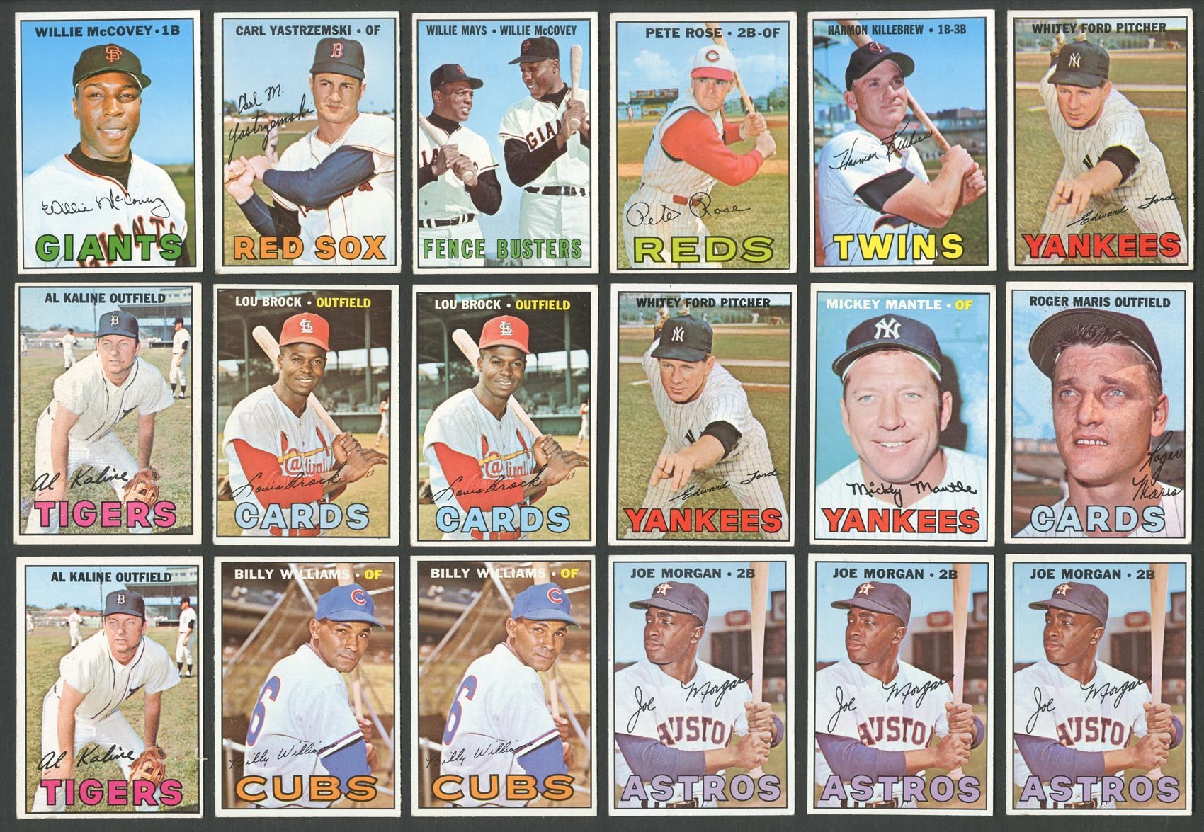 Baseball and Trading Cards - 1967 Topps Baseball Collection w/Mantle & Stars (400+ Cards)