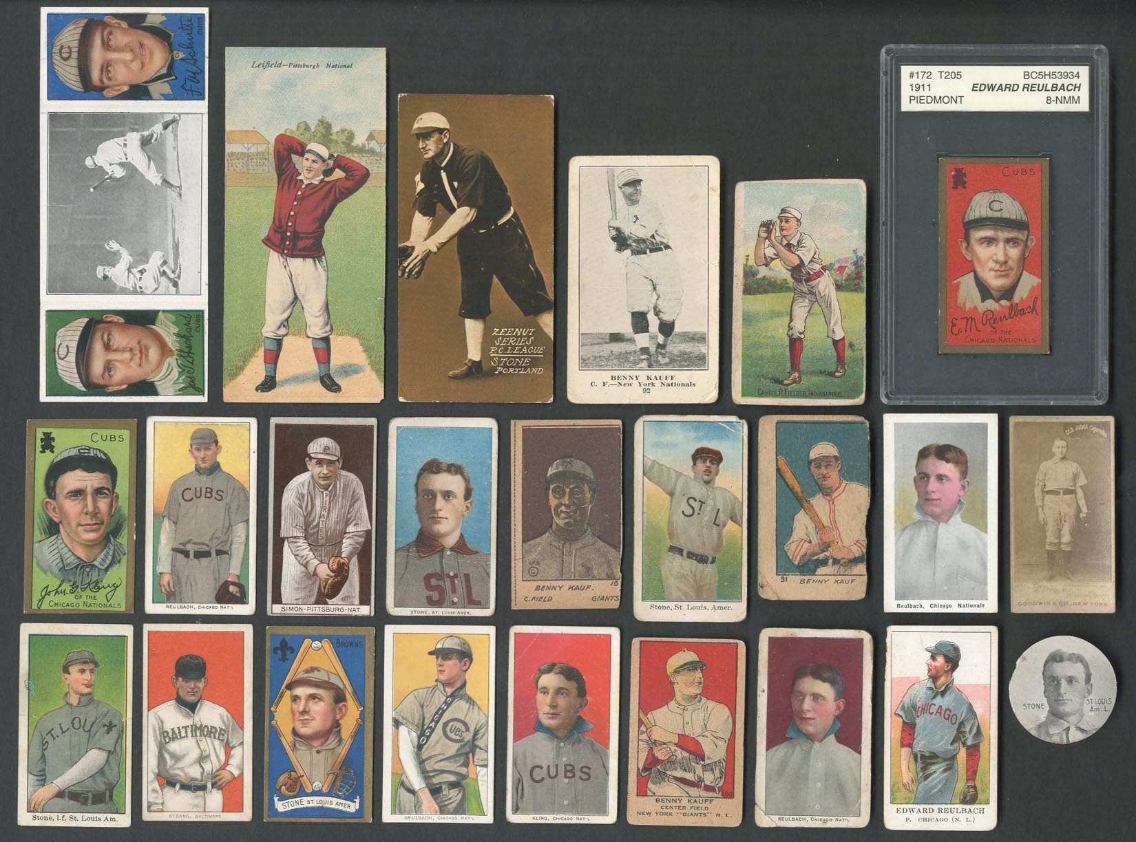 Baseball and Trading Cards - 1880s-1910s T206, T205, Old Judge, Zeenut and More Collection (20+)