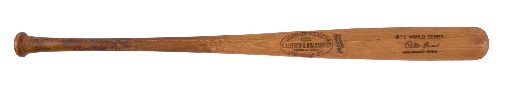 Bernie Stowe Cincinnati Reds Collection - 1970 Pete Rose World Series Game 4 Game Used Bat - HR Game (Photo-Matched)