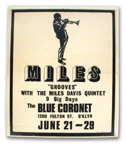 Posters and Handbills - Miles Davis Quintet Concert Poster   23 x 29"