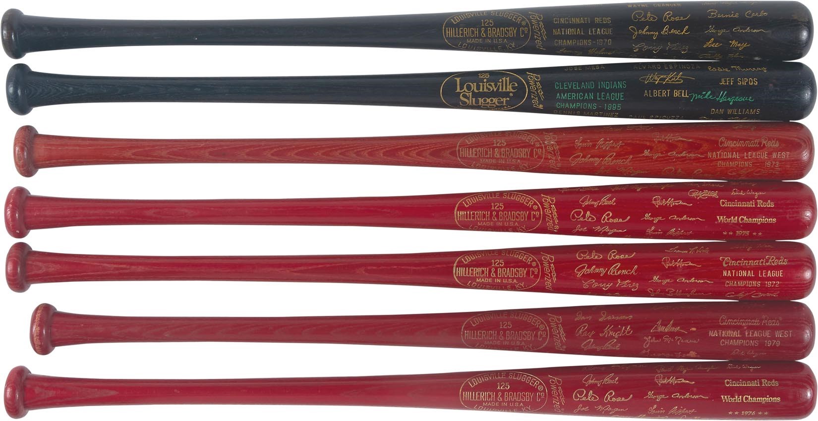 - The Bernie Stowe Collection of Black and Red Bats (14)